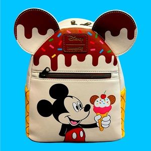 Loungefly x Disney Mickey Ice Cream Mini Backpack
